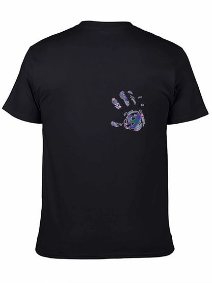 Cool Hand Print Graphic Black T-Shirt