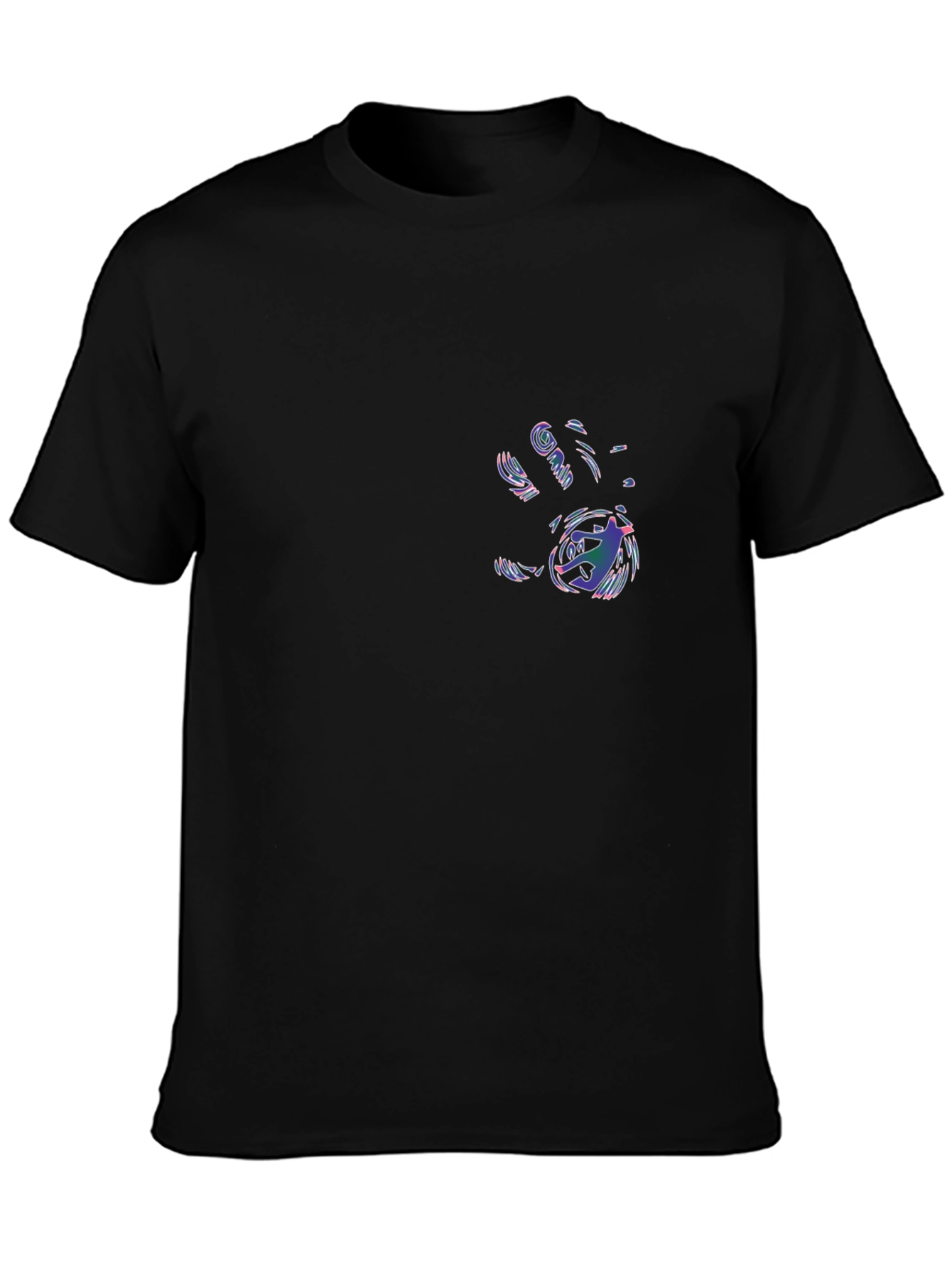 Cool Hand Print Graphic Black T-Shirt