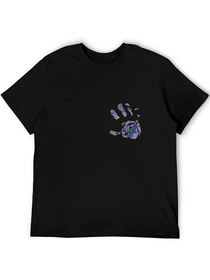 Cool Hand Print Graphic Black T-Shirt