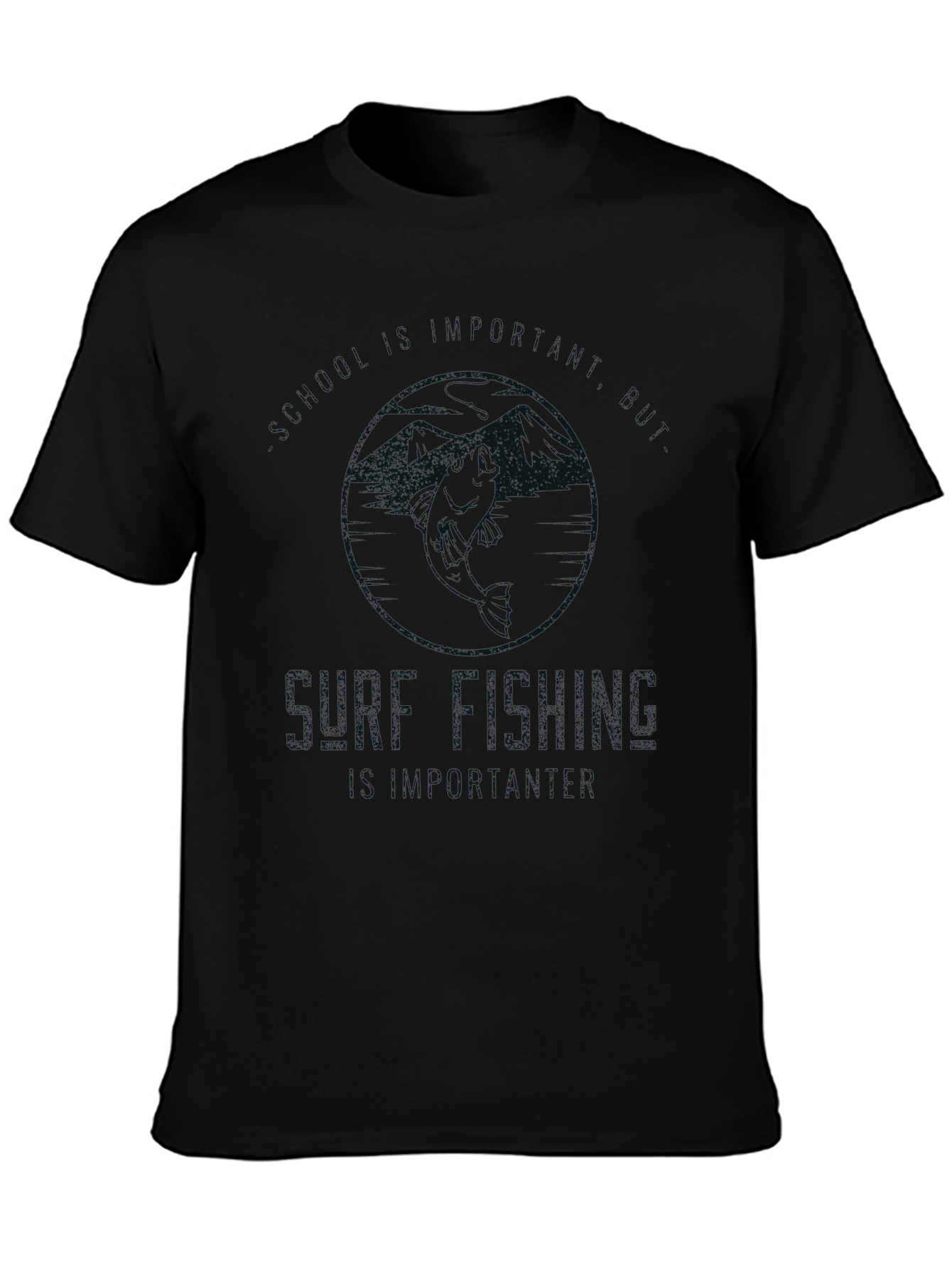 Shore Fishing Apparel T-Shirt - Black