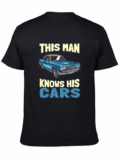 Knows His Cars Graphic T-Shirt