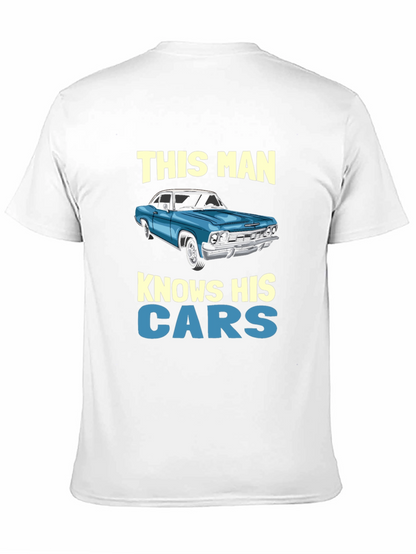 Knows His Cars Graphic T-Shirt