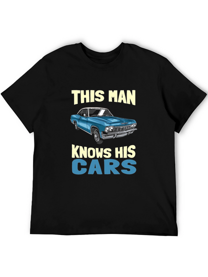 Knows His Cars Graphic T-Shirt