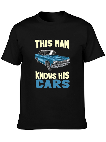 Knows His Cars Graphic T-Shirt