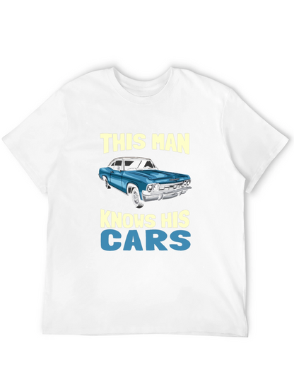 Knows His Cars Graphic T-Shirt