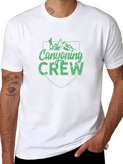 Canyoning Crew Black Graphic Tee - Adventure Ready!