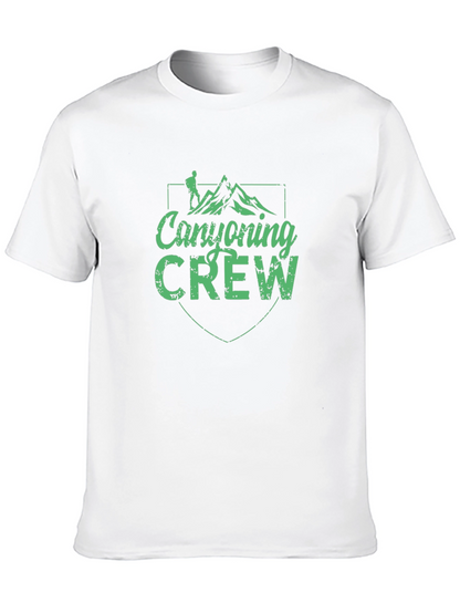 Canyoning Crew Black Graphic Tee - Adventure Ready!