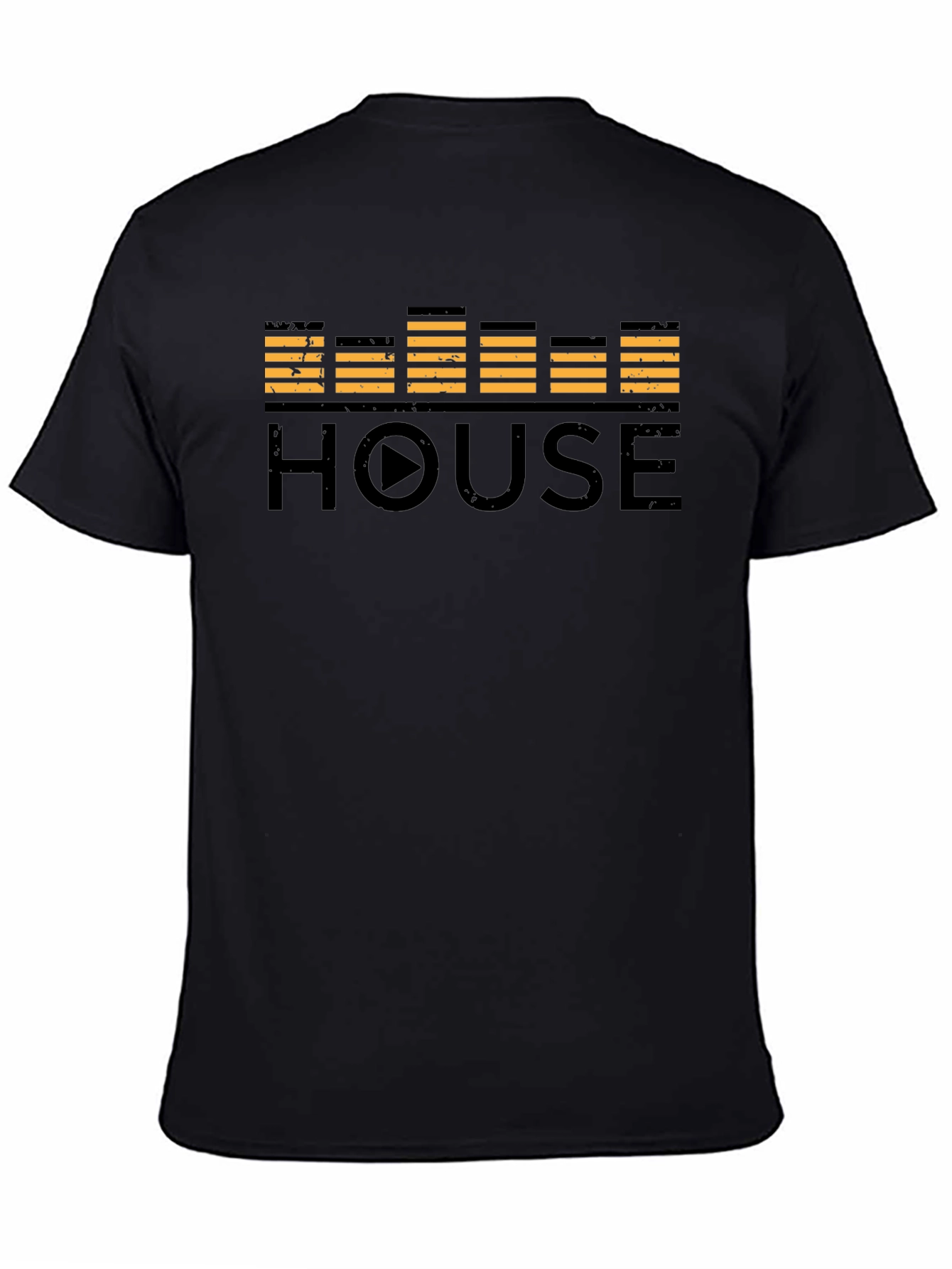House Music Equalizer Black T-Shirt
