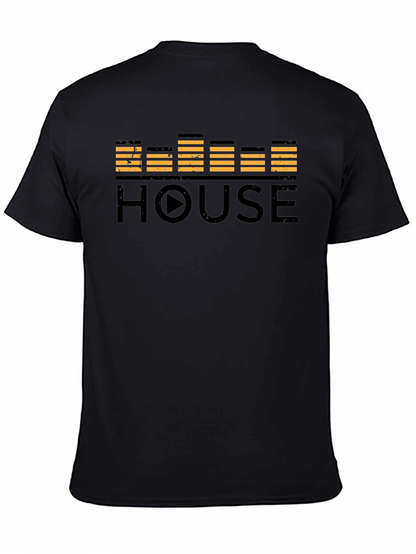 House Music Equalizer Black T-Shirt