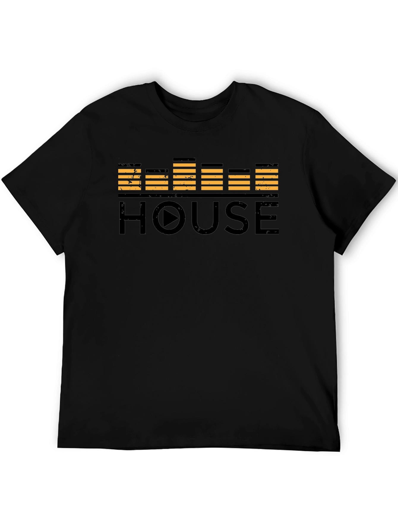 House Music Equalizer Black T-Shirt