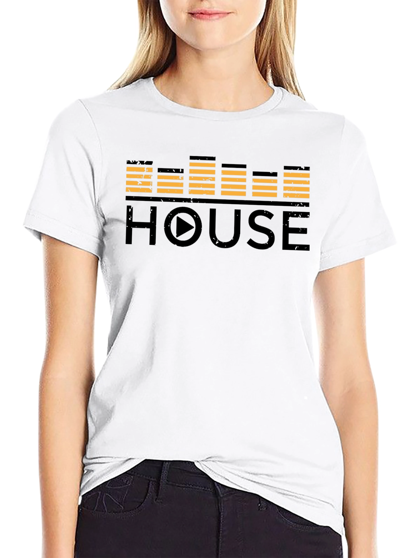 House Music Equalizer Black T-Shirt