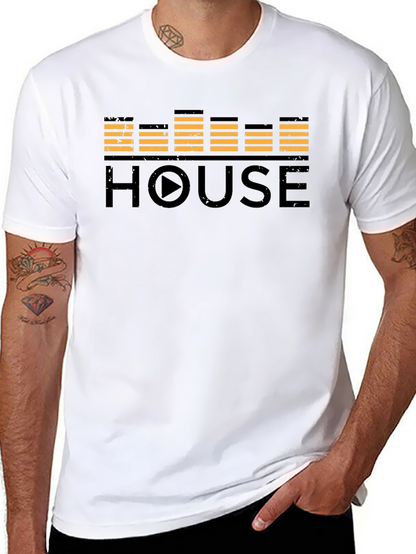 House Music Equalizer Black T-Shirt