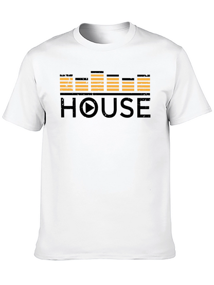 House Music Equalizer Black T-Shirt