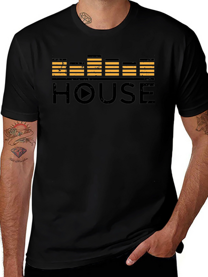 House Music Equalizer Black T-Shirt