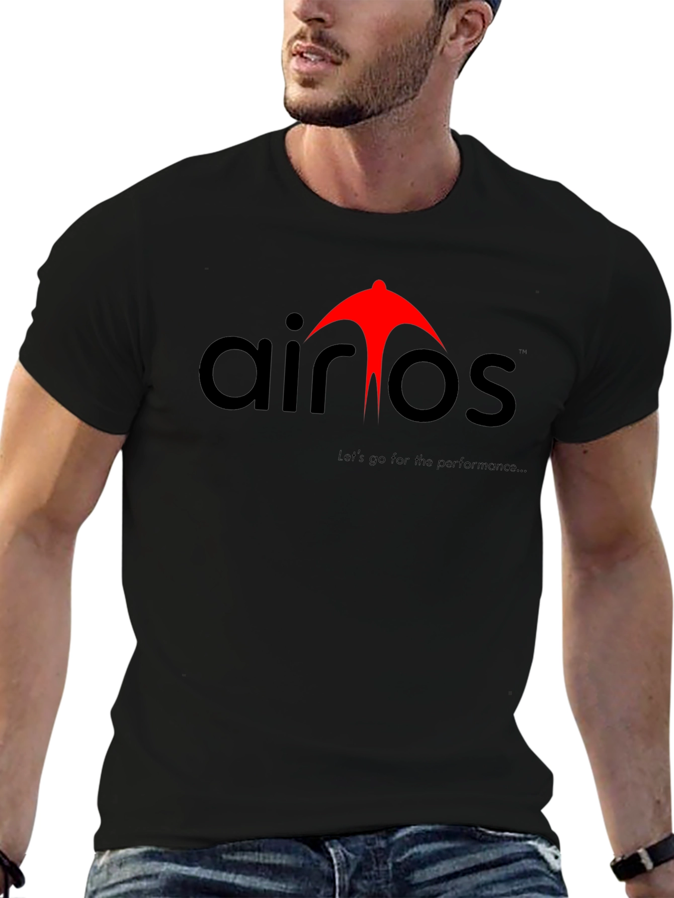 Airos Performance Black T-Shirt