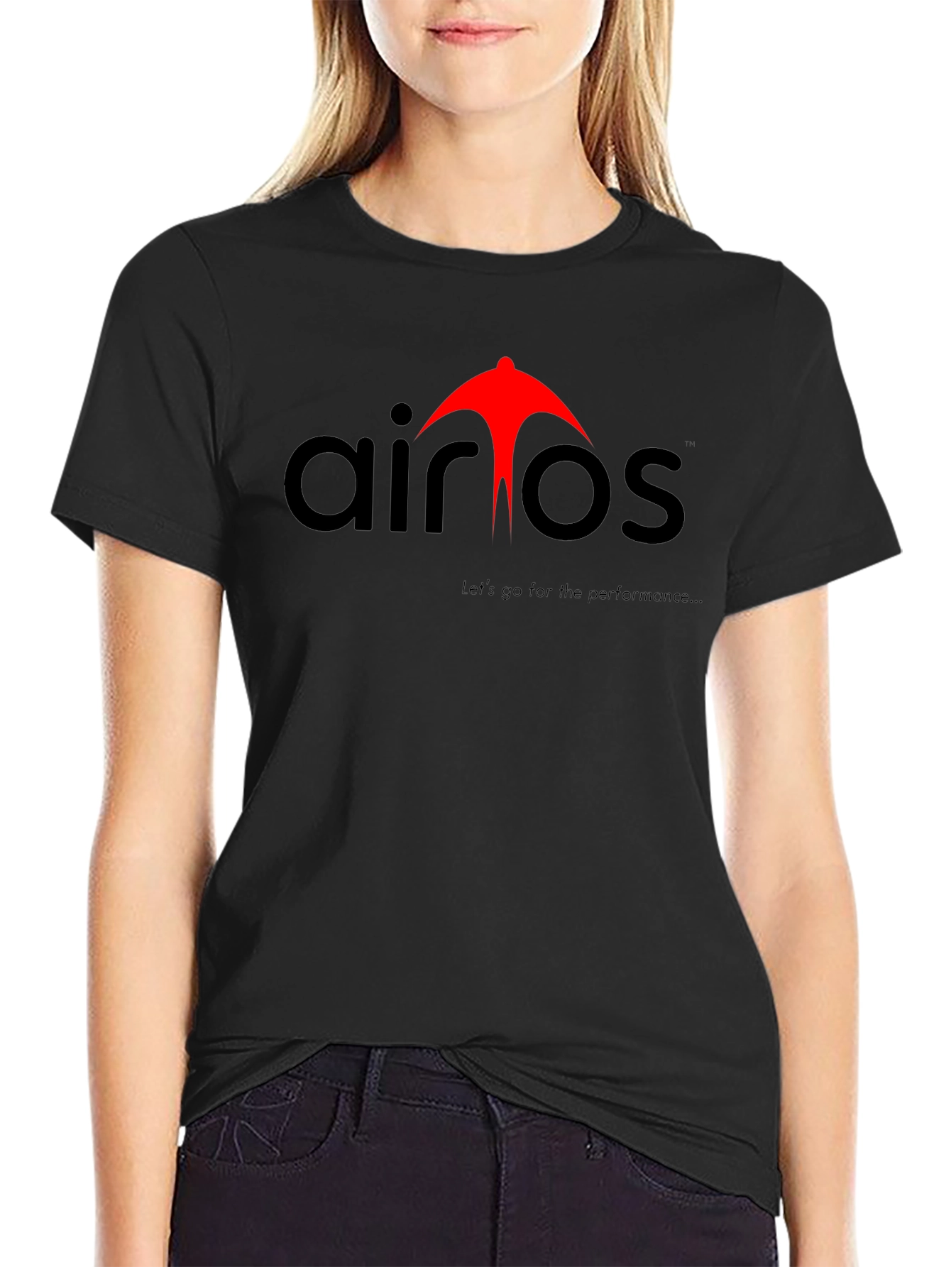 Airos Performance Black T-Shirt