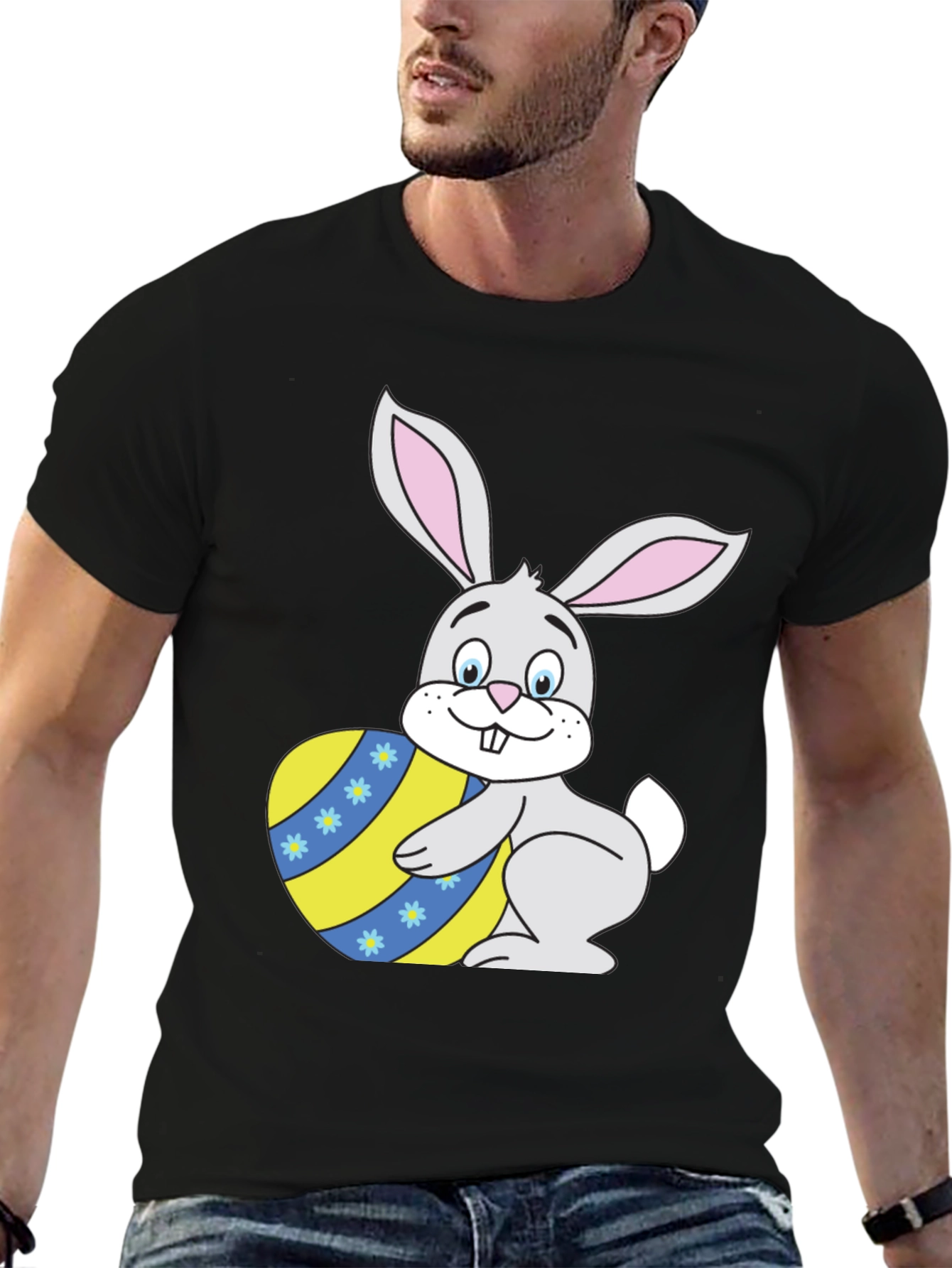 Easter Bunny with Egg T-Shirt - Festive Apparel
