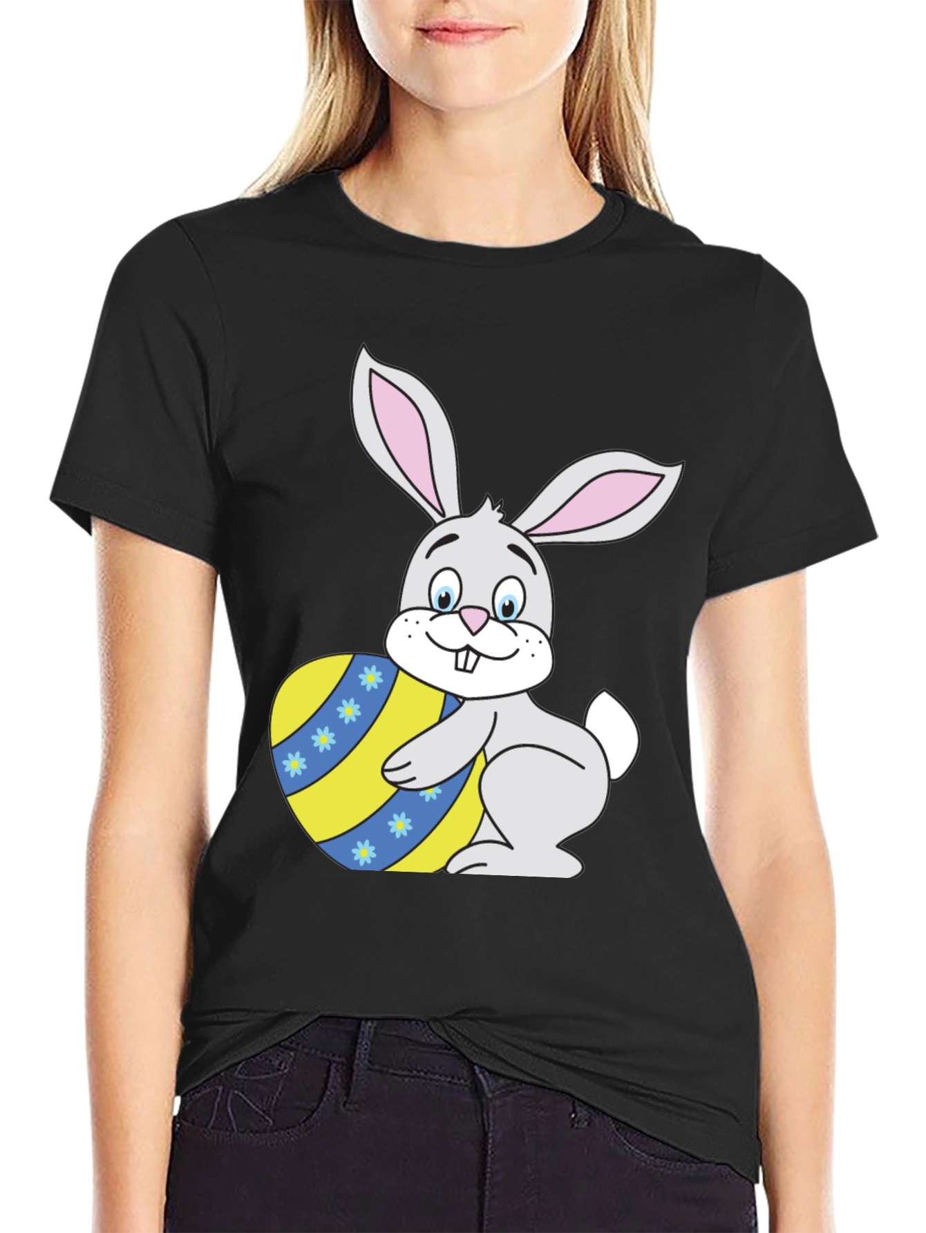 Easter Bunny with Egg T-Shirt - Festive Apparel