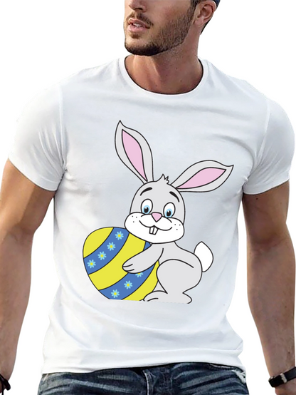 Easter Bunny with Egg T-Shirt - Festive Apparel
