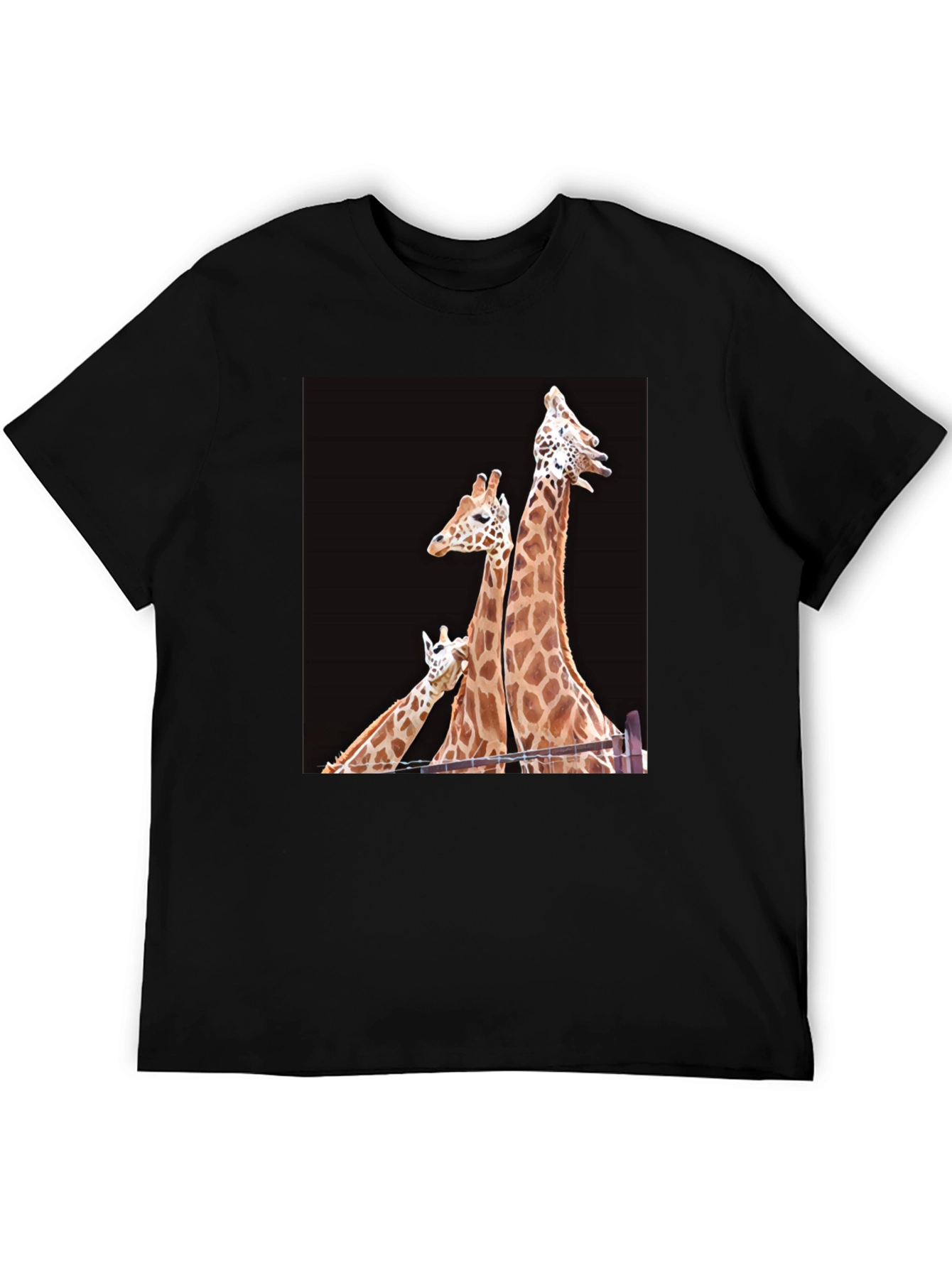 Giraffe Family Graphic T-Shirt