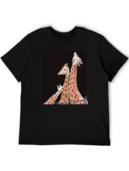 Giraffe Family Graphic T-Shirt