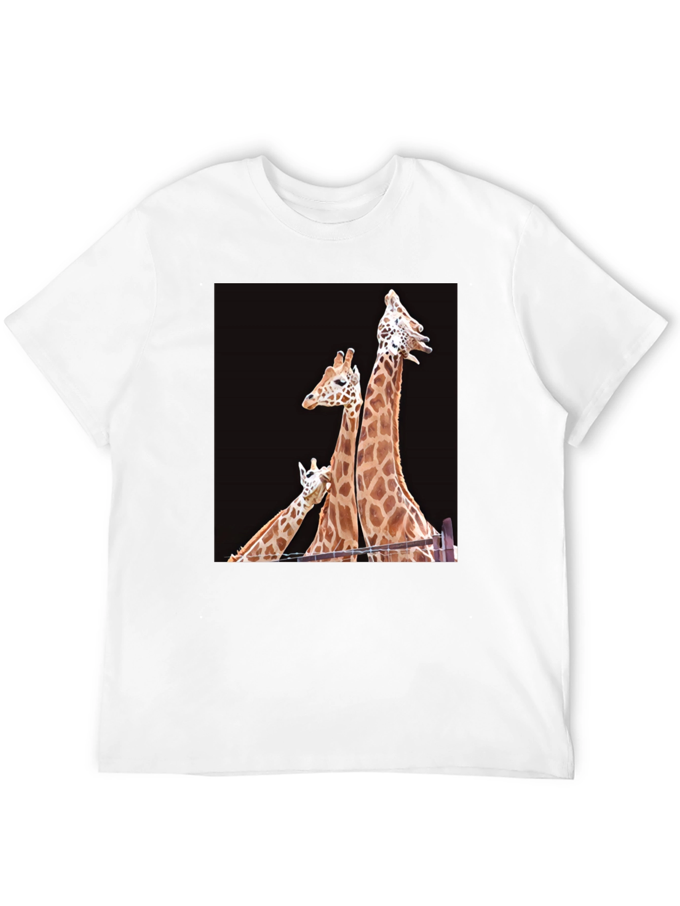 Giraffe Family Graphic T-Shirt