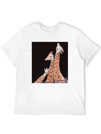 Giraffe Family Graphic T-Shirt
