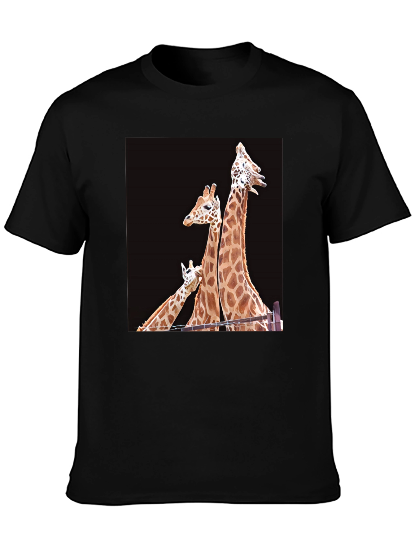 Giraffe Family Graphic T-Shirt