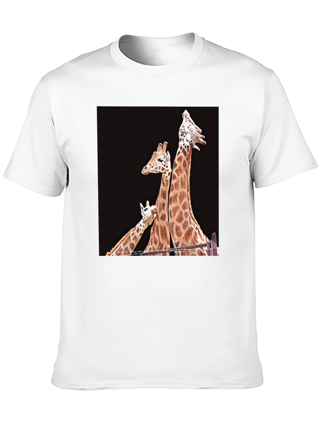 Giraffe Family Graphic T-Shirt