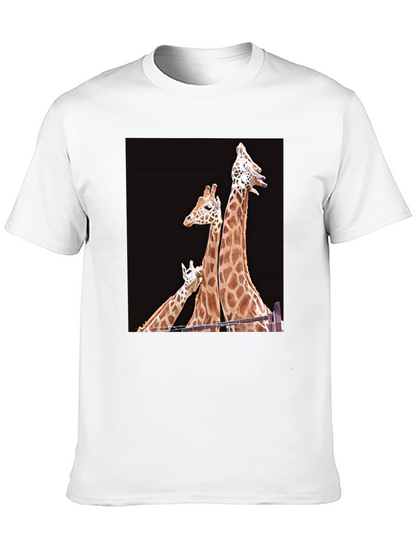 Giraffe Family Graphic T-Shirt