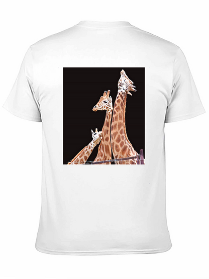 Giraffe Family Graphic T-Shirt