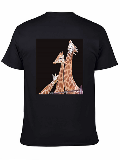 Giraffe Family Graphic T-Shirt
