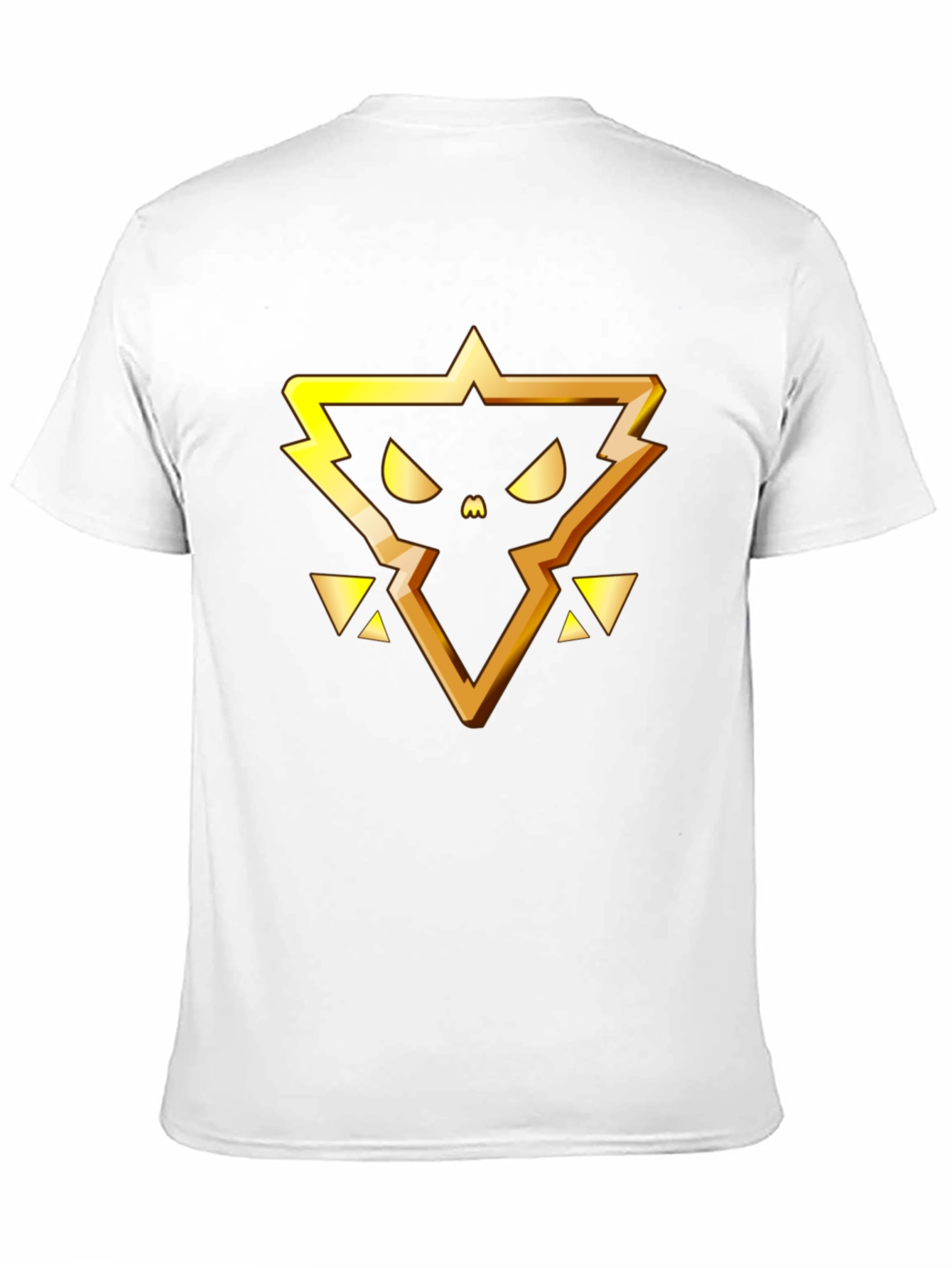 Golden Emblem Black T-Shirt - Modern Graphic Tee