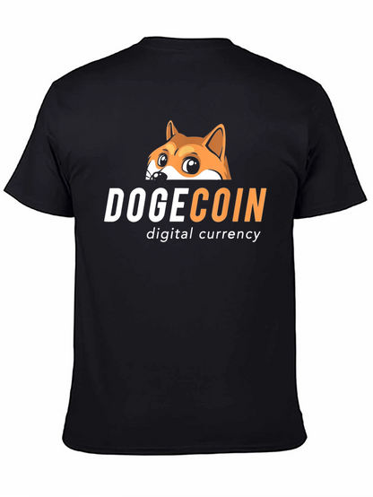 Dogecoin Digital Currency Graphic Tee - Black