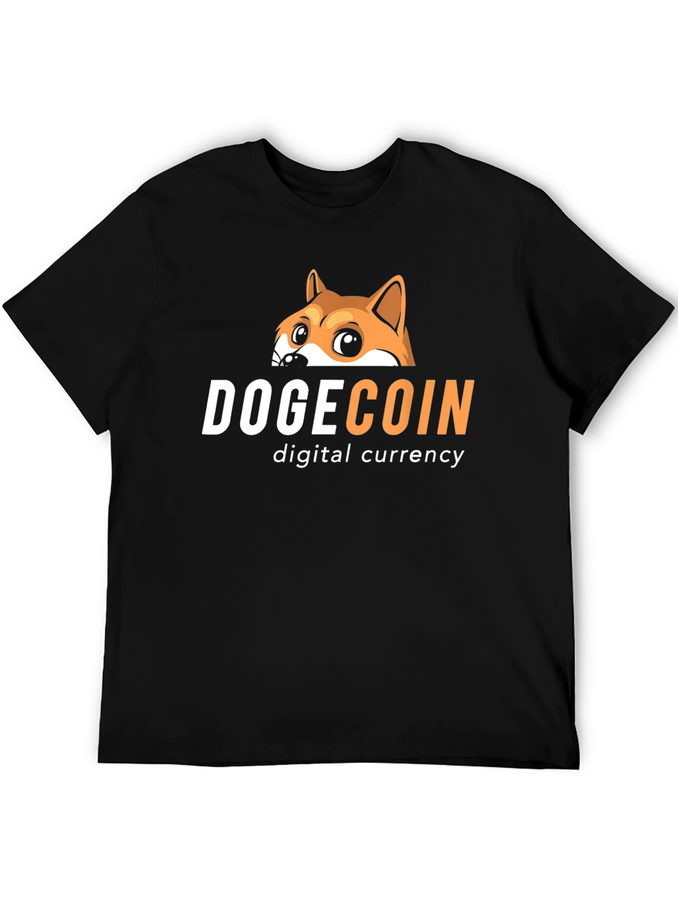 Dogecoin Digital Currency Graphic Tee - Black