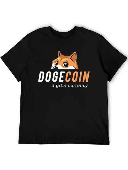 Dogecoin Digital Currency Graphic Tee - Black