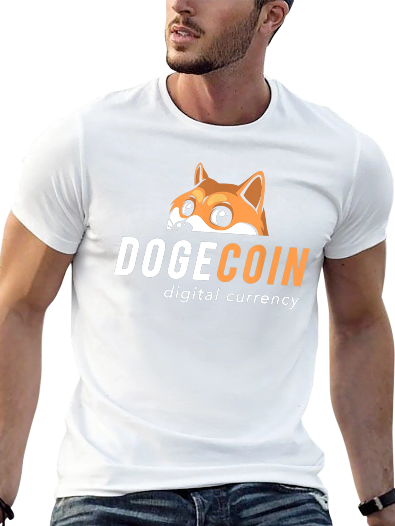 Dogecoin Digital Currency Graphic Tee - Black