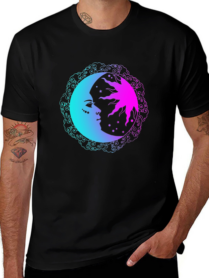 Sun & Moon Graphic Tee - Cosmic Comfort