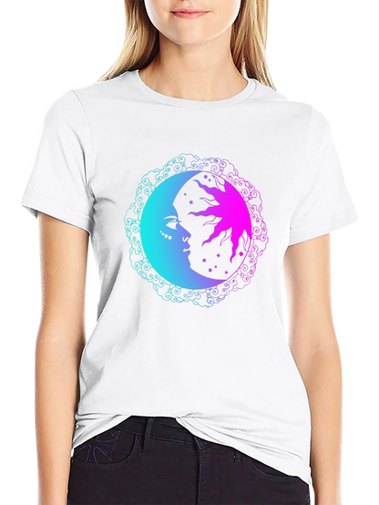 Sun & Moon Graphic Tee - Cosmic Comfort