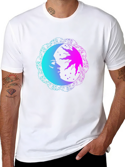 Sun & Moon Graphic Tee - Cosmic Comfort