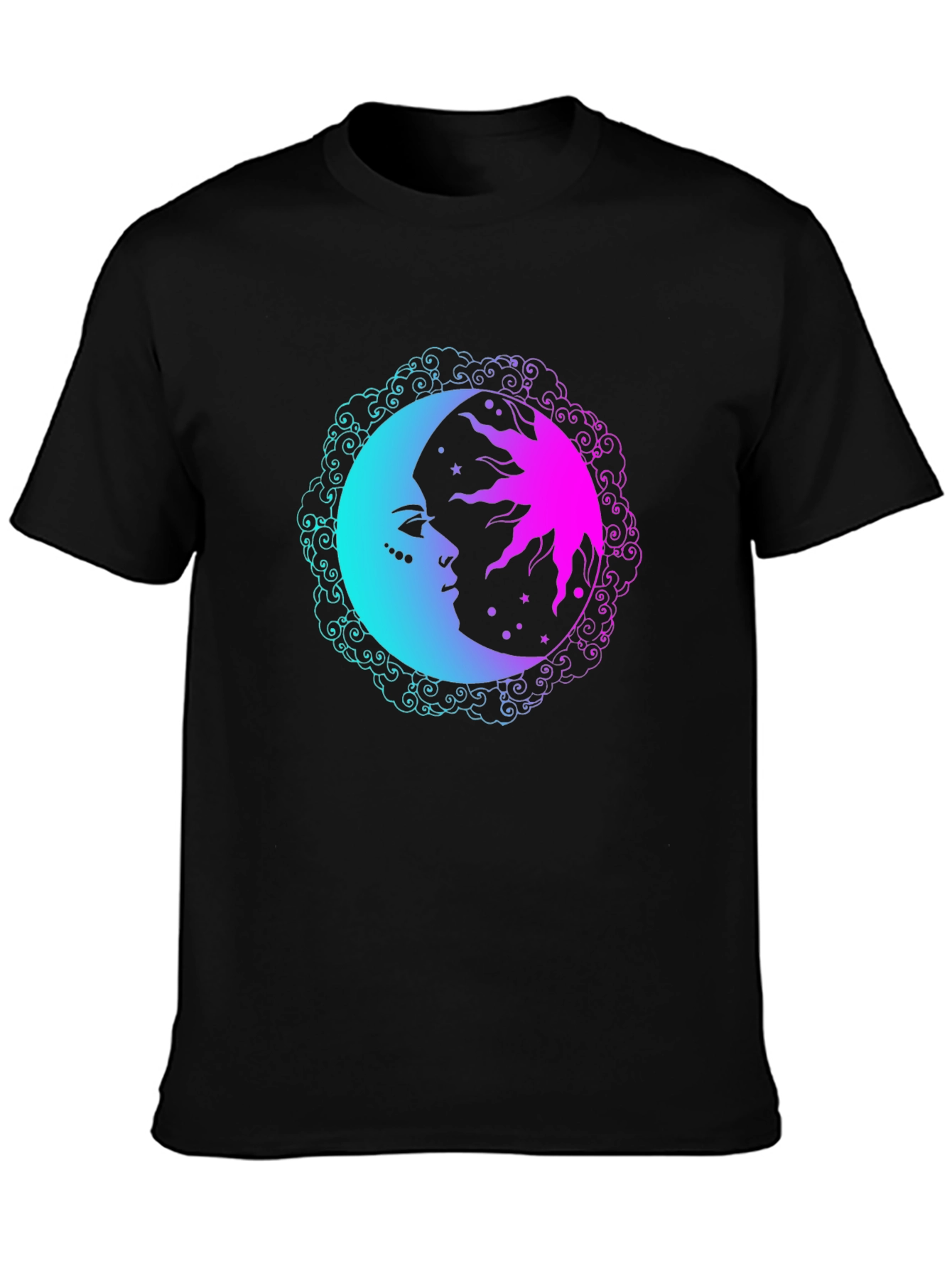 Sun & Moon Graphic Tee - Cosmic Comfort