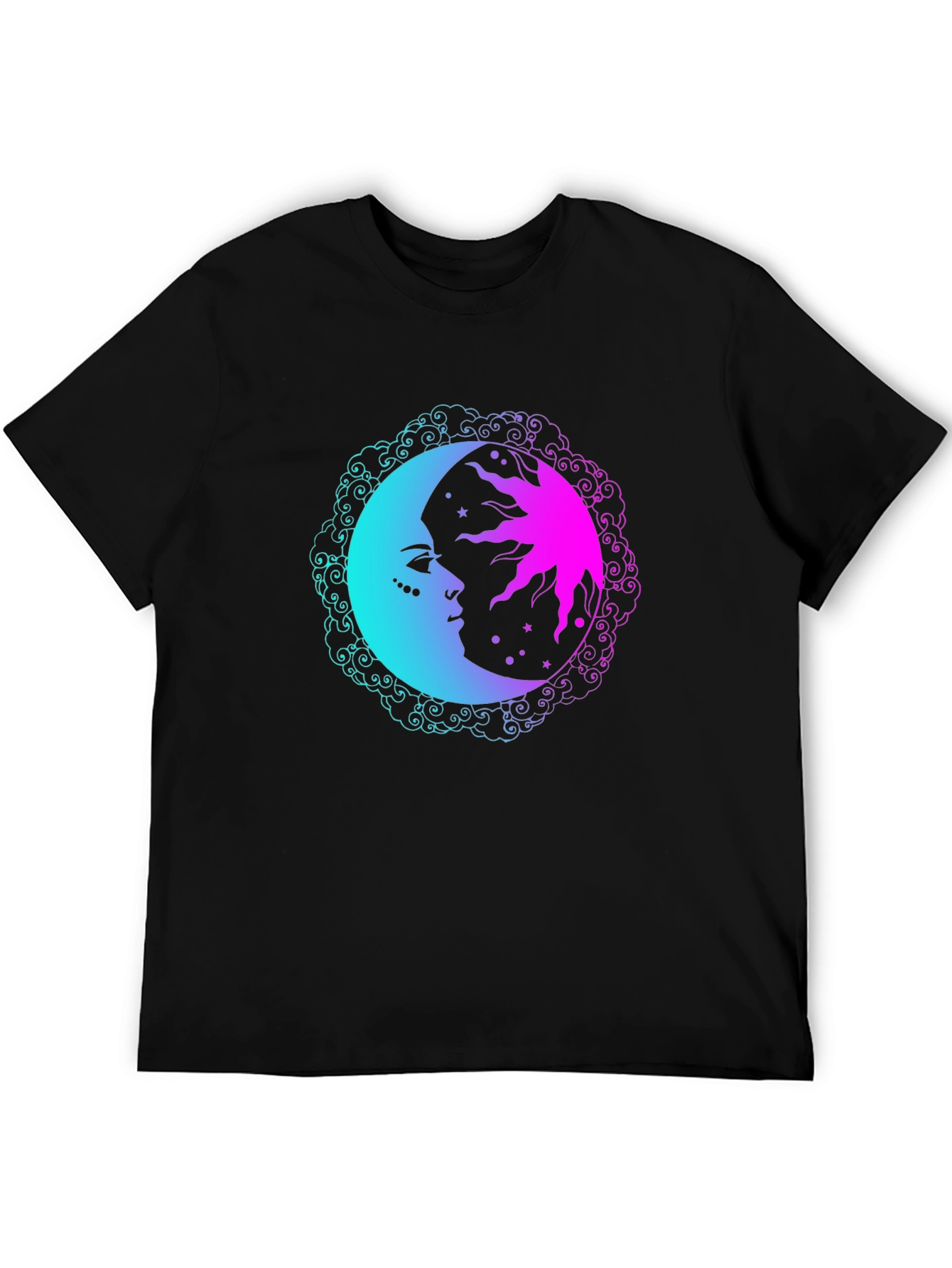 Sun & Moon Graphic Tee - Cosmic Comfort