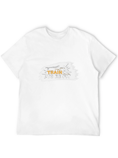 Train to be Fit Black Graphic Tee