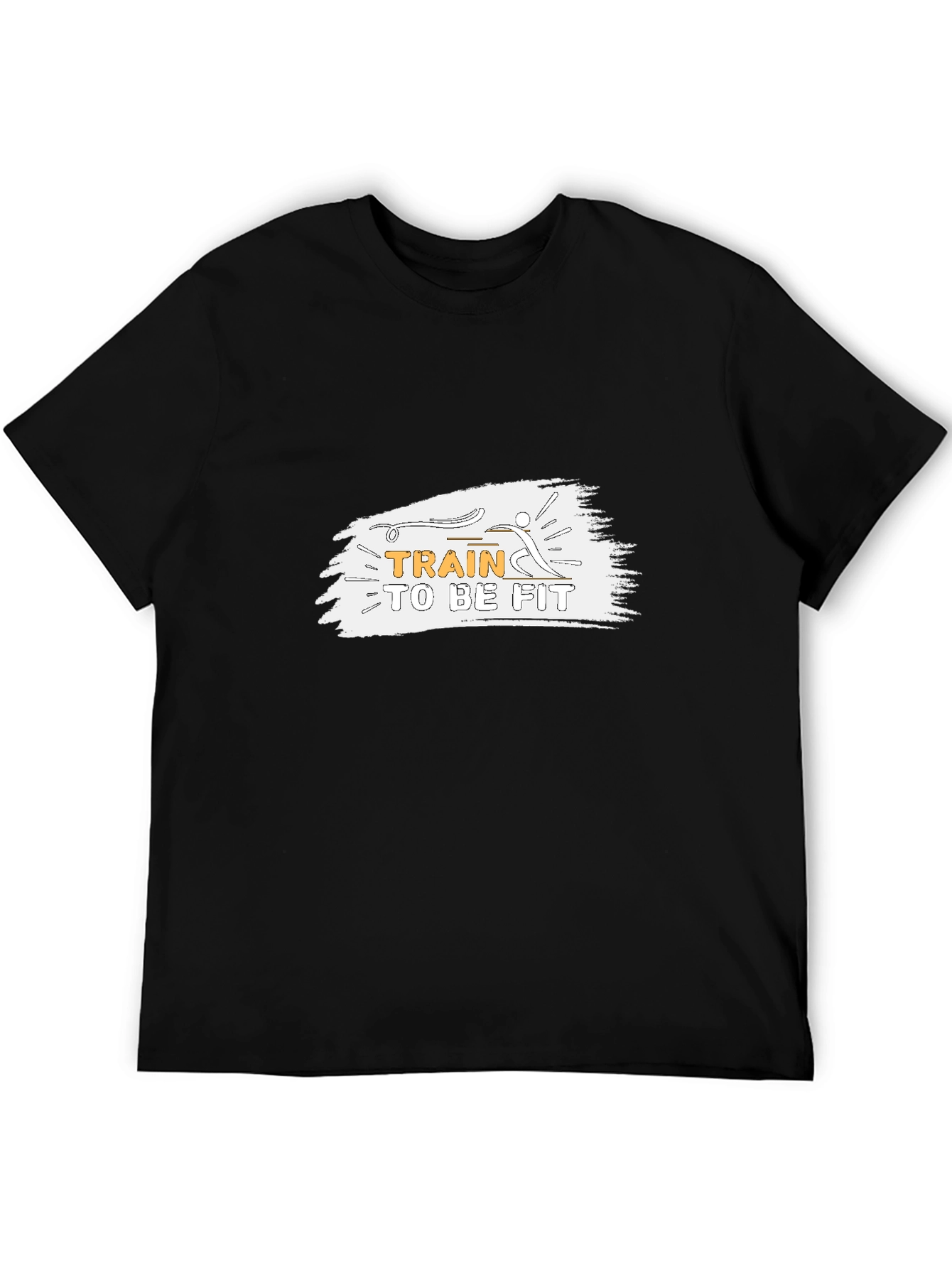 Train to be Fit Black Graphic Tee