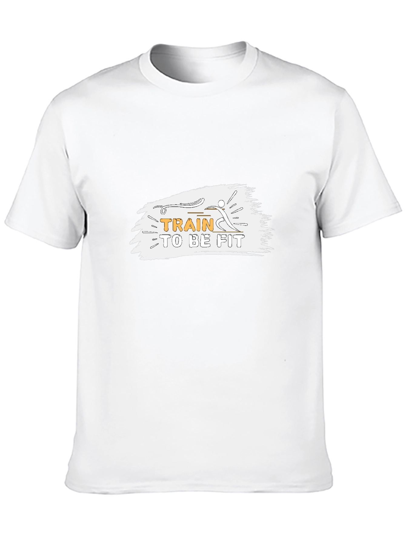Train to be Fit Black Graphic Tee