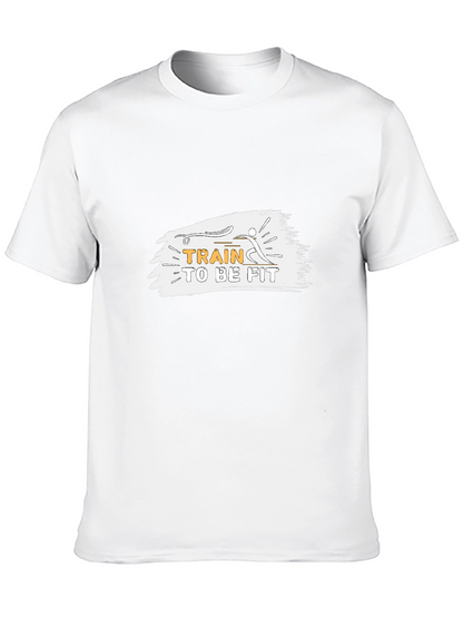 Train to be Fit Black Graphic Tee