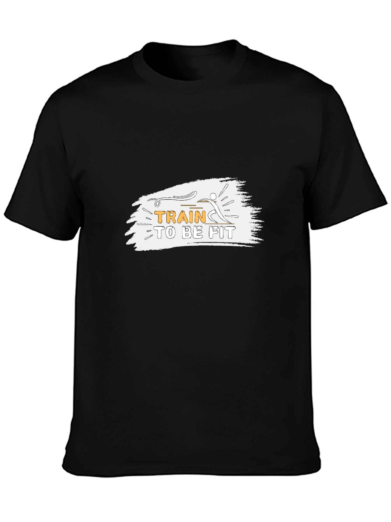 Train to be Fit Black Graphic Tee