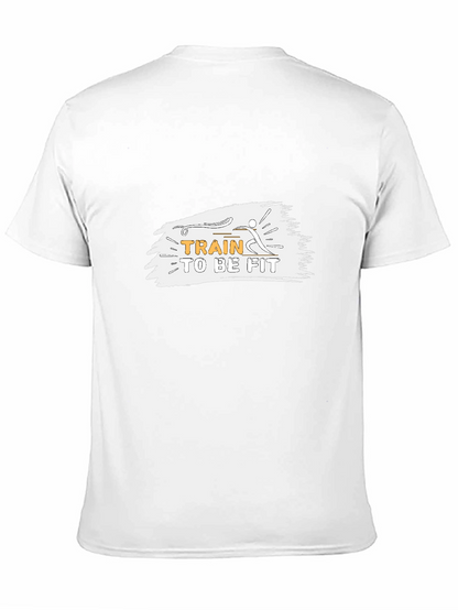 Train to be Fit Black Graphic Tee