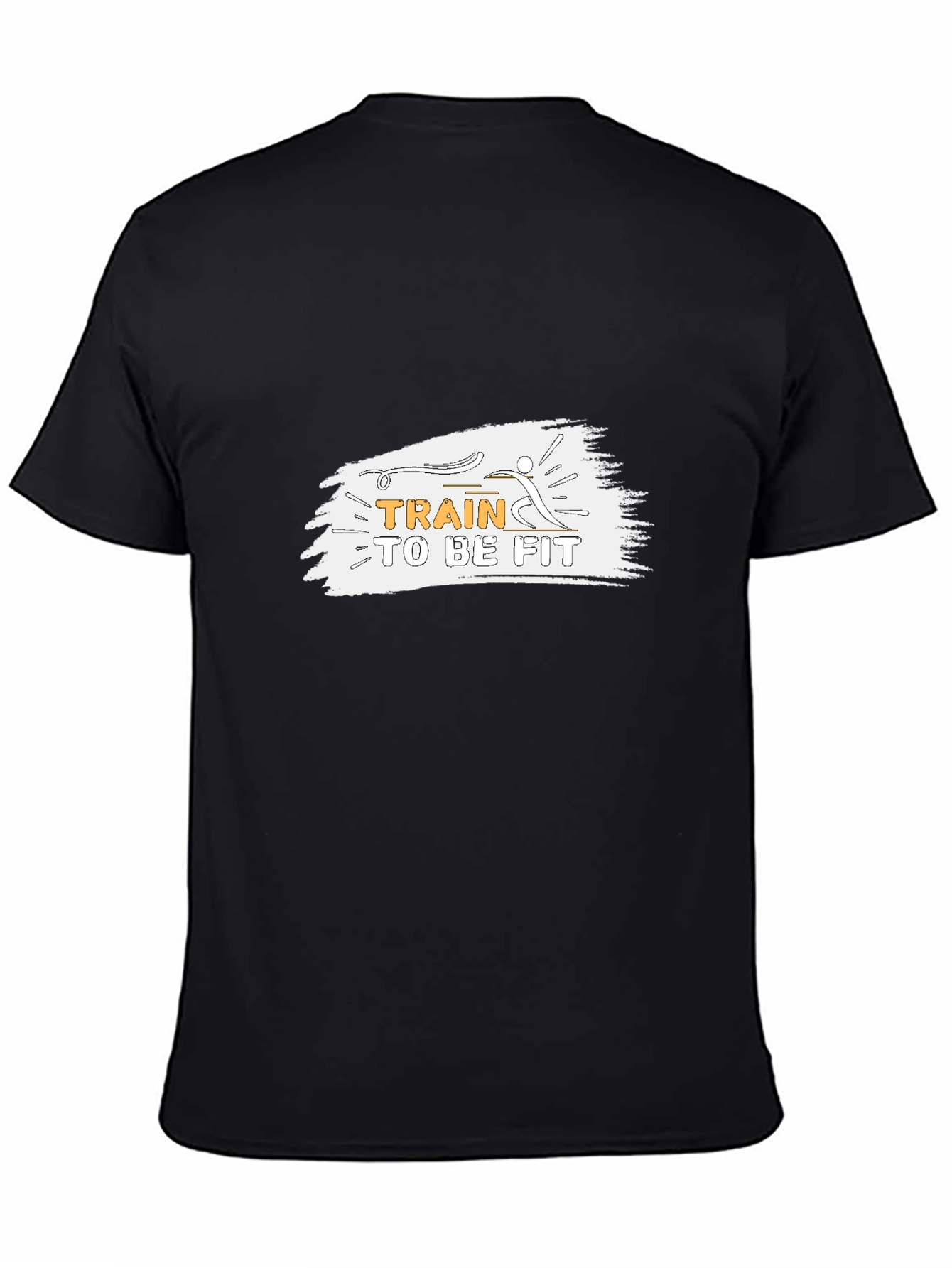 Train to be Fit Black Graphic Tee