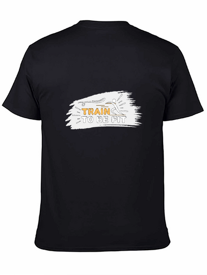 Train to be Fit Black Graphic Tee